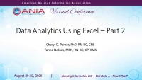 Thumbnail for Data Analytics Using Excel - Part 2