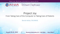 Thumbnail for Project Joy: From Taking Care of the Computer to Taking Care of Patients