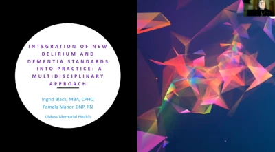 Thumbnail for Integration of New Delirium and Dementia Standards into Practice: A Multidisciplinary Approach