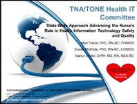 Thumbnail for Statewide Approach Advancing the Nurse's Role in Health Information Technology Safety and Quality