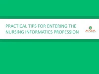 Thumbnail for Practical Tips for Entering the Nursing Informatics Profession