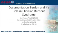 Thumbnail for The Role of Documentation Burden in Clinician Burnout Syndrome /// STEMI On Call Team: Using Smart Technology to Notify STEMI Team