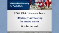Thumbnail for Effectively Advocating for Public Works