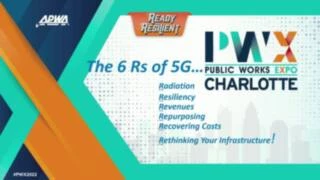 Thumbnail for The 6-R's of 5-G Towers - 5G Basics for Public Works Professionals - "The 6-R's" - Radiation, Revenues, Repurposing, Recovering Costs, Resiliency and Rethinking Your Public Works Infrastructure