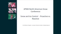 Thumbnail for LIGHTNING ROUND: Snow and Ice Control: Proactive vs. Reactive Practices