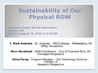 Thumbnail for Sustainability of the Right-of-Way