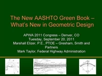 Thumbnail for The New AASHTO Green Book - What's New in Geometric Design