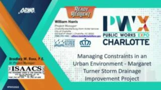 Thumbnail for Managing Constraints in an Urban Environment - Margaret Turner Storm Drainage Improvement Project