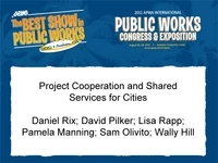 Thumbnail for Project Cooperation and Shared Services for Cities