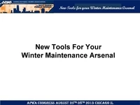 Thumbnail for New Tools for Your Winter Maintenance Arsenal