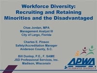 Thumbnail for Workforce Diversity: Recruiting and Retaining Minorities and the Disadvantaged
