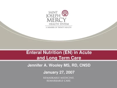Thumbnail for Enteral Nutrition