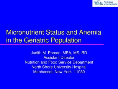Thumbnail for Outpatient Nutrition in the Geriatric Patient Population