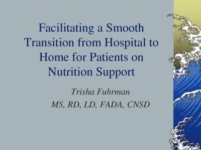 Thumbnail for Home Nutrition Support Therapy: Soothing the Anxiety and Optimizing Life