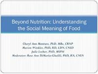 Thumbnail for Beyond Nutrition: Understanding the Social Meaning of Food