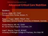 Thumbnail for Advanced Critical Care Nutrition Support