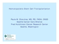 Thumbnail for Hematopoietic Stem Cell Transplantation
