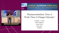 Thumbnail for Pharmaconutrition: Does it Work? Does it Change Outcome?