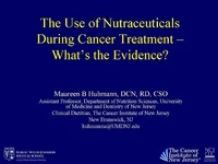 Thumbnail for The Partnership of Cancer Therapy and Nutrition Support Practices