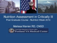 Thumbnail for Nutrition Assessment in Critically Ill
