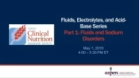 Thumbnail for Fluids, Electrolytes, and Acid-Base Series: Fluids and Sodium Disorders