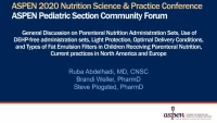 Thumbnail for Pediatrics Section Forum