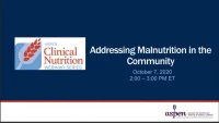 Thumbnail for Addressing Malnutrition in the Community