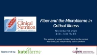 Thumbnail for Fiber and the Microbiome in Critical Illness