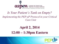 Thumbnail for Is Your Patient's Tank on Empty? Implementing the PEP uP Protocol in your Critical Care Unit