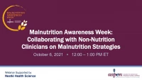 Thumbnail for Collaborating with Non-Nutrition Clinicians on Malnutrition Strategies