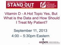Thumbnail for Vitamin D: A Hot Topic Yes, but What is the Data and How Should I Treat My Patient?