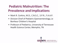 Thumbnail for Pediatric Malnutrition Guidelines: Understanding and Applying the Recommendations