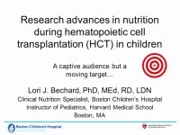 Thumbnail for What's New in Transplant Nutrition: Research and Practice Trends