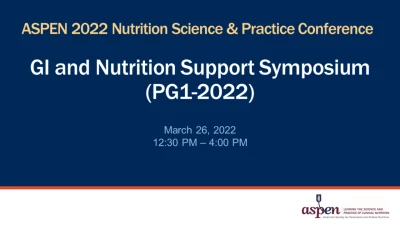 Thumbnail for GI and Nutrition Support Symposium (PG1-2022)