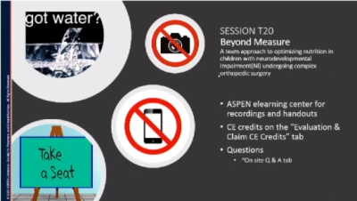 Thumbnail for Beyond Measure: Optimizing Nutrition Care Plans Prior to Surgery in Children with Neurodevelopmental Challenges (T20)