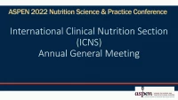 Thumbnail for International Clinical Nutrition (ICNS) Section Forum