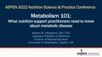 Thumbnail for Demystifying Nutrition Support for Patients with Genetic Metabolic Diseases and Inborn Errors of Metabolism (T24)