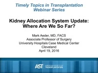 2015-2016 T3 Webinar Series - American Society of Transplantation