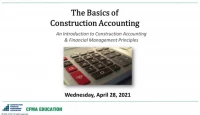 Thumbnail for Basics of Construction Accounting - Day 1