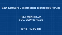 Thumbnail for B2W Software Construction Technology Forum