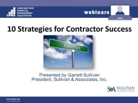 Thumbnail for Ten Strategies for Contractor Success