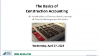 Thumbnail for Basics of Construction Accounting - Day 1