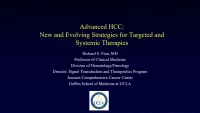 Thumbnail for NEW AND EVOLVING STRATEGIES FOR TARGETED AND SYSTEMIC THERAPIES