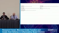 Thumbnail for AGA Research Forum: Mucosal Innate Function and Innate Host Defense in Inflammatory Bowel Disease