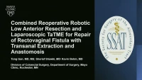 Thumbnail for Video Plenary: Small Bowel, Abdominal Wall, Hernia, & Colorectal II