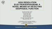 Thumbnail for Novel Approaches to Studying Physiology of the Esophagus