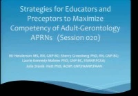 Thumbnail for Strategies for Educators and Preceptors to Maximize Competency of Adult-Gerontology APRNs