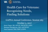 Thumbnail for Health Care for Veterans: Recognizing Needs and Finding Solutions