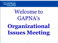 Thumbnail for GAPNA Organizational Issues
