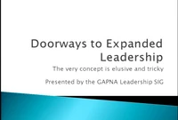 Thumbnail for Doorways to Expanded Leadership